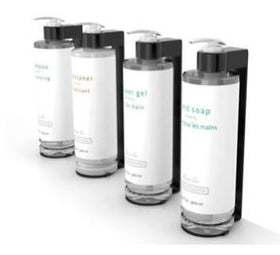 COLLAR BRACKET FOR REFILLABLE BOTTLES - BLACK