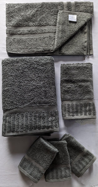 **NEW**Grey Piano Border Towels