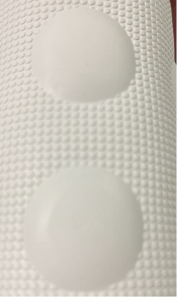 Rubber Bath Mat 16" x 28"  OFF WHITE