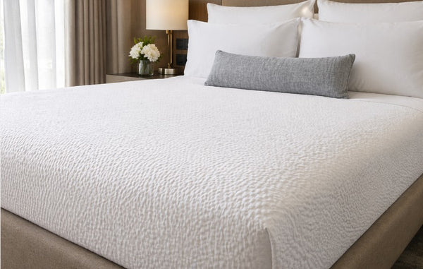 True Experience® White "Raindrop" Top Sheets