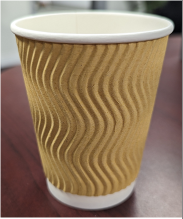 Individually Wrapped 9 oz Ripple Coffee Cups - True Essentials®