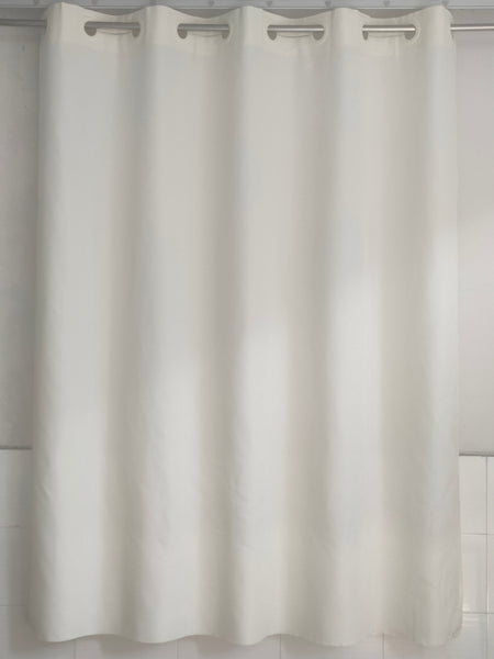 "Zero" Basic Shower Curtain. 71" X 77" 100% polyester.***BEIGE***