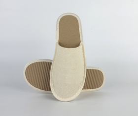 ECO SLPPER - CLOSED TOE-NATURAL COLOUR -PAIR-28.5CM