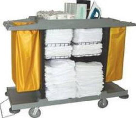 True Essentials® Housekeeping Cart w/ Bumpers