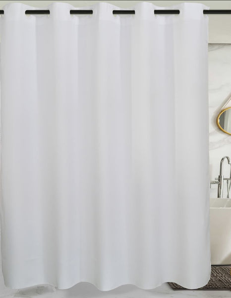 "Zero" Basic Shower Curtain. 71" X 77" 100% polyester.