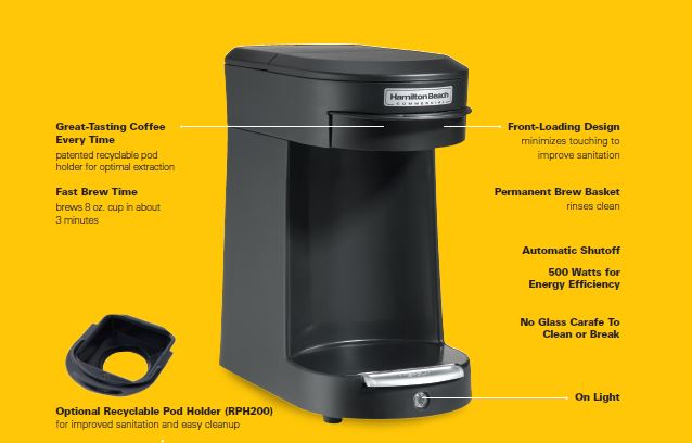 Hamilton Beach Coffee Maker, Commercial In Room Coffee Brewer