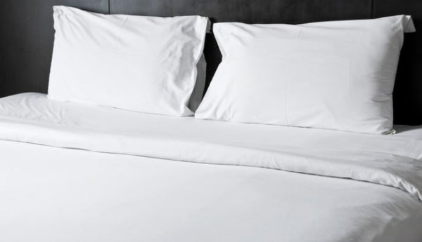 100% Microfiber Plain White Duvet Cover - With flap closure